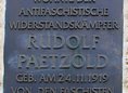Ansicht Gedenktafel Rudolf Paetzold