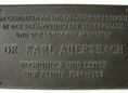 Ansicht Gedenktafel Karl Auersbach