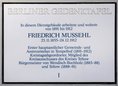 Ansicht Gedenktafel Friedrich Mussehl - 1989