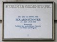 Ansicht Gedenktafel Eduard Künneke - 1989