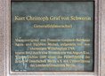 Ansicht Gedenktafel Kurt Christoph Graf von Schwerin