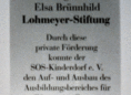 Ansicht Gedenktafel SOS-Berufsausbildungszentrum - 2003