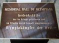 Ansicht Gedenktafel Olympiakämpferinnen und -kämpfer