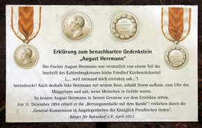 Ansicht Gedenktafel August Herrmann - 2012 - Rahnsdorf