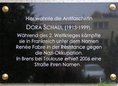 Ansicht Gedenktafel Dora Schaul - 2009