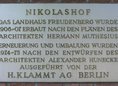 Ansicht Gedenktafel Nikolashof (Landhaus Freudenberg)