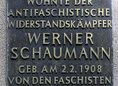 Ansicht Gedenktafel Werner Schaumann