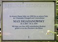 Ansicht Gedenktafel Max Skladanowsky - 1998