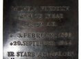 Ansicht Gedenktafel Wilhelm Friedrich Graf zu Lynar - 1984