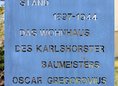 Ansicht Gedenktafel Oscar Gregorovius - 1998
