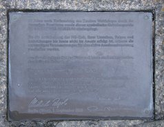 Ansicht Gedenktafel Aktives Museum - Kreuzberg