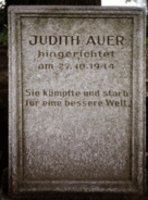 Ansicht Gedenktafel Judith Auer - Oberschöneweide