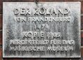 Ansicht Gedenktafel Roland von Brandenburg
