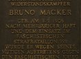 Ansicht Gedenktafel Bruno Macker - 1980