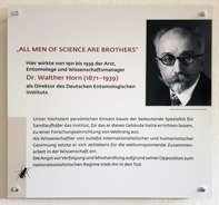 Ansicht Gedenktafel Walther Horn - 2024 - Dahlem