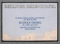 Ansicht Gedenktafel Rudolf Diesel