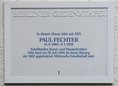 Ansicht Gedenktafel Paul Otto Heinrich Fechter