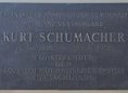 Ansicht Gedenktafel Kurt Schumacher