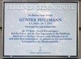Ansicht Gedenktafel Günter Pfitzmann - 2018