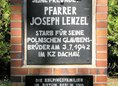 Ansicht Gedenktafel Joseph Lenzel - 2005