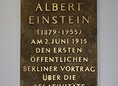 Ansicht Gedenktafel Albert Einstein - 1979