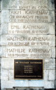 Ansicht Gedenktafel Walther Rathenau - 1962 - Oberschöneweide
