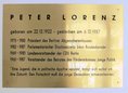 Ansicht Gedenktafel Peter Lorenz - 1995