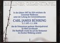 Ansicht Gedenktafel Carl James Bühring - 1995