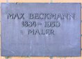 Ansicht Gedenktafel Max Beckmann