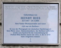 Ansicht Gedenktafel Henry Ries - 2008 - Wilmersdorf