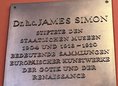 Ansicht Gedenktafel James Simon