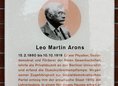 Ansicht Gedenktafel Leo Martin Arons (Gewerkschaftshaus)