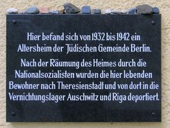Ansicht Gedenktafel Altersheim der Jüdischen Gemeinde Berlin - 2005 - Köpenick
