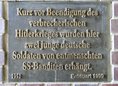 Ansicht Gedenktafel Ermordete Soldaten - 1952